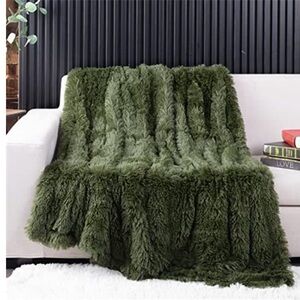 Ultra Soft Faux Fur Throw Blanket Plush Fluffy Couch Sofa Blanket Home Decor